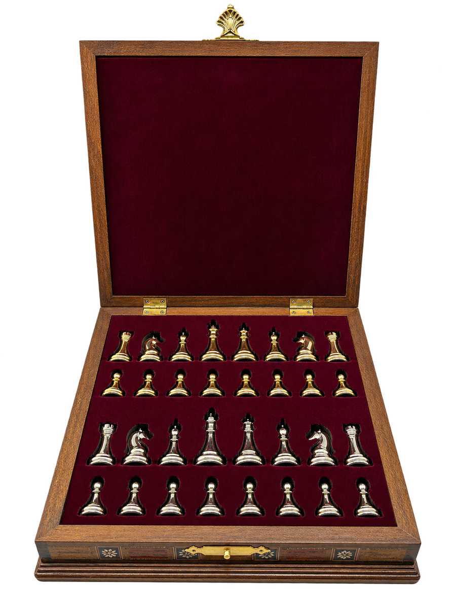 Solid wood chessboard 03
