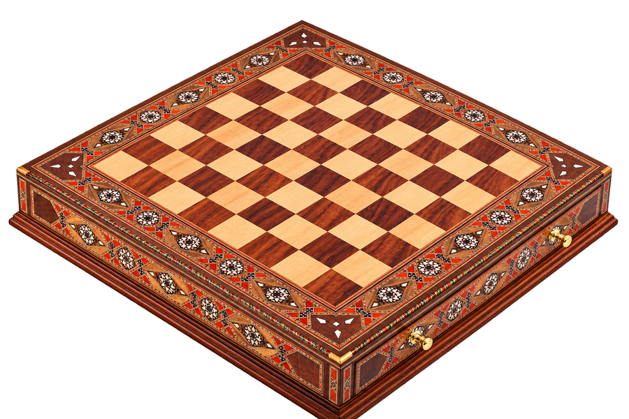 Solid wood chessboard 01